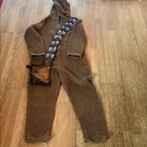 Star Wars Brown Chewbacca hooded adult pajama XL
